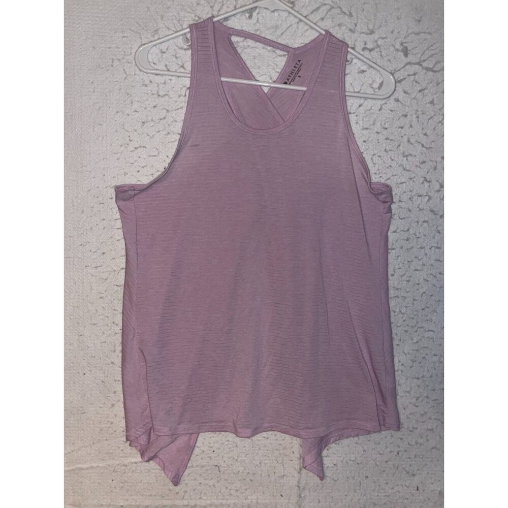 Athleta Simply Lilac Open Back Train Athletic Tank Top Womens Size S